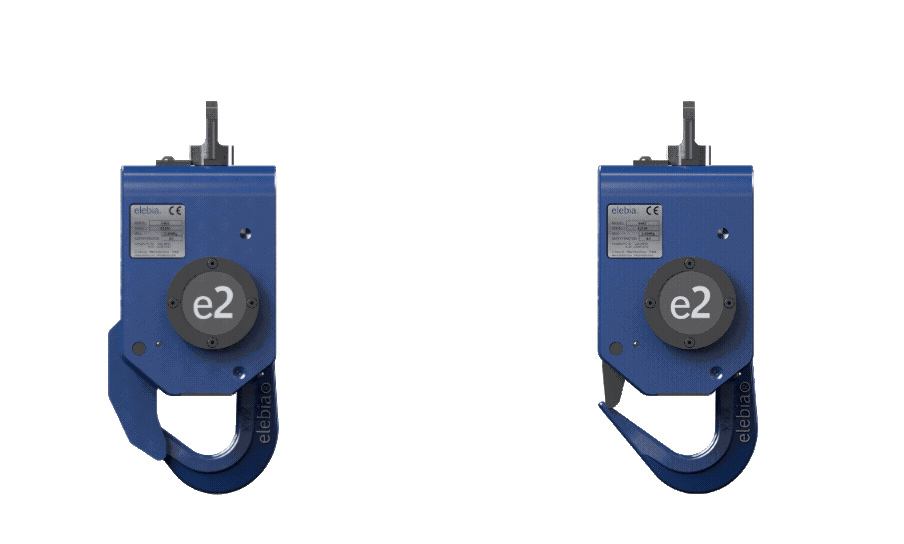 Gancio per gru evo5 – evo25 con chiusura rigida e chiusura a molla